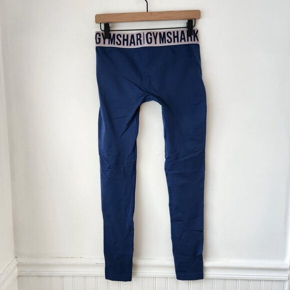 Gymshark Navy Blue Full Length Leggings Tights Activewear Pants Women's S - Picture 3 of 7